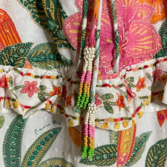 FARM Rio Macaw Bloom Ruffle Tiered Dress - Picture 14 of 15